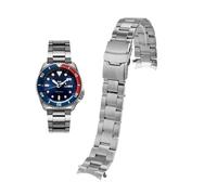 YsangTergm 20/22mm Curved End Jubilee Bracelet fit for Seiko SKX007 SKX009 SRPD63K1 SKX175, Solid Stainless Steel Replacement Watch Band(A-silver,20mm)