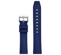 YsangTergm 20/22mm FKM Rubber Quick Release Watchband Fit for Seiko/TAG Heuer(Blue,22mm)