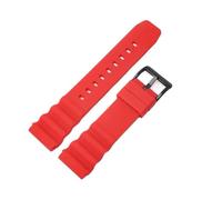 YsangTergm 20/22mm Silicone Waterproof Diving WatchBand Fit for Rolex SUBMARINER/Citizen/Seiko SKX007 SRP777J1(Red-Black,22mm)