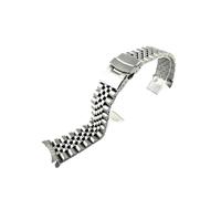YsangTergm 20/22mm Solid Stainless Steel Curved end WatchBand Fit for Seiko Skx007/Skx009/SRPD63K1(B-Silver no logo,20mm)