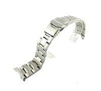 YsangTergm 20/22mm Solid Stainless Steel Curved end WatchBand Fit for Seiko Skx007/Skx009/SRPD63K1(C-Silver no logo,20mm)