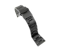 YsangTergm 20/22mm Solid Stainless Steel Curved end WatchBand Fit for Seiko Skx007/Skx009/SRPD63K1(C Black straight,22mm)