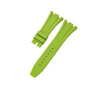 YsangTergm 26mm Silicone Waterproof Watch Strap Fit for Ap Royal Oak(LightGreen-No Buckle)