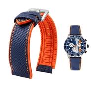 YsangTergm Men Canvas Nylon Rubber Waterproof Watchband fit for Breitling/Omega//IWC/Citizen/TUDOR/Hamilton Watch