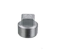 YSANO BSPT 1/2" DN15 Stainless Steel SS304 Threaded Male Malleable Square Head Pipe Plug For Water Gas Oil