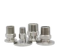 YSANO KF16 ~ KF25 Flange Adapter Hexagonal External Thread 3/4~1 PT Outer Diameter Vacuum Stainless Steel Flange Pipe Fitting (Color : KF50, Size : 1")