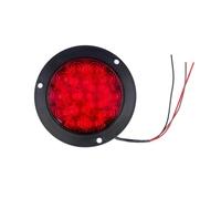 YSASFZX Car Rear Light 12V 24V 16 LED Round Rear Tail Lights Turn Signal Brake Stop Reverse Lamp Car Truck Trailer Lorry Red Yellow White Lamp(1pc Red)