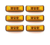 YSASFZX Car Rear Light Truck Tail Lights Outline Marker LED Side Marker 12V 24V Light Truck Parts Caravan Trailer Lamp(6pcs yellow)