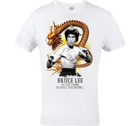 YSAWX Mens t-Shirt. Bruce Lee. Karate Champion. Casual Wear. White (Size XLarge)