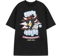 YSAWX Shadow The Hedgehog Chaos Cola Mens Black Graphic Tee | Retro Gamer Short Sleeved T-Shirt | Sonic Fans Apparel Gift | Retro Gaming Merchandise for Him