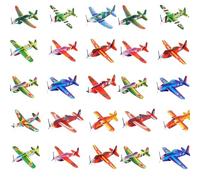 YSBCNK 25PcsPaper Planes, Glider Planes for Kids, Foam Airplanes for Outdoor Activities, Easy to Assemble Aeroplane Toys, Party Bag Fillers for Birthdays and Events