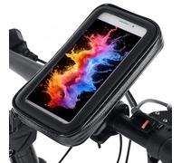 YSBCNK Bike Phone Holder Waterproof, Adjustable Handlebar Bag for 6.3 Inch Smartphones, 360-Degree Rotatable Viewing Angle, Ideal for Daily Commuting and Outdoor Adventures