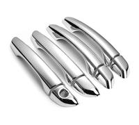 YSBVBLRMRV Car Outside Door Handle Cap for O&pel for Grandland X 2017-2021 Styling Accessories Chrome Carbon Fiber Car Door Handle Cover Trim Sticker(Silver B)