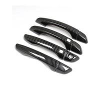 YSBVBLRMRV Car Outside Door Handle Cap for O&pel for Grandland X 2017-2021 Styling Accessories Chrome Carbon Fiber Car Door Handle Cover Trim Sticker(Carbon a)