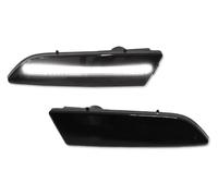 YSBVBLRMRV Indicator Lights For Chrysler For Crossfire 2004-2008 Turn Signal Light Side Mirror Indicator Amber Yellow Front Lights Bumper Lamp(2pc Rear Smoke white)