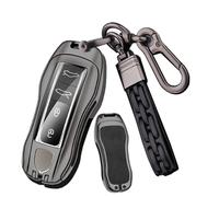 Ysbxitu Key Box Keyless Go Protection Compatible with Porsche Cayenne Panamera 911 971 9YA Macan Boxster Carrera Taycan 911 971 Remote Control Case Cover Key Shell Gift Idea A Black