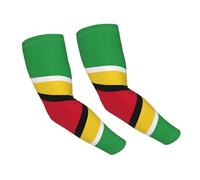 YSBYEIU Cute Guyana Flag Sun Protection Cooling Arm Sleeves for Men Women Sleeves for Golf,Fishing, Cycling, Hiking, Guyana Flag_k3556402536, One size