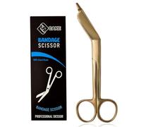 YSCARE Bandage Scissors Stainless Steel First Aid Utility First Aid Lister Bandage Scissors Dressing Student Nurse Paramedic (Gold, 5.5")