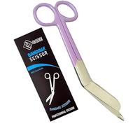 YSCARE Bandage Scissors Stainless Steel First Aid Utility First Aid Lister Bandage Scissors Dressing Student Nurse Paramedic (Purple, 6,5")
