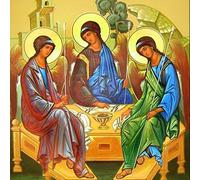 YSCOLOR 3D New DIY 5D Full Diamond Embroidery Religions Icons The Holy Trinity Diamond Painting Cross Stitch Mosaic Picture Wall Sticker 11.8X11.8 in/30X30cm