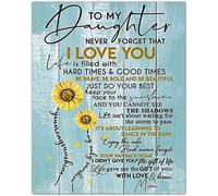 YSCOLOR 5D Diamond Painting Kits for Adults and Blackboard Text to My Daughter Never Forget That I Love You Round Full Drill Embroidery 30x40cm/11.8x15.8inch