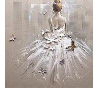 YSCOLOR 5D DIY Diamond Painting Full Round Drill Ballet 3D Rhinestones Embroidery Cross Stitch Gift Home Decor Gift 11.8X11.8 in/30X30cm