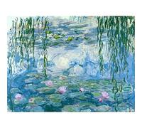 YSCOLOR Claude Monet Water Lilies Embroidery Mosaic Pattern Wall Art Diamond Painting for Living Room Home Wall Art 11.8X15.8in/30X40cm