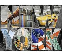 YSCOLOR DIY 5D Diamond Painting Kit for Adults, New York City Elements, Full Drill Round 30x40cm/11.8x15.8inch
