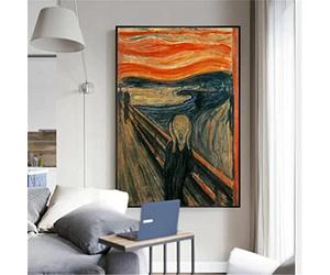 YSCOLOR DIY 5D Diamond Painting Kits Edvard Munch The Scream Full Round Drill Diamond Art 30x40cm/11.8x15.8inch