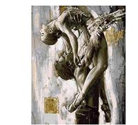 YSCOLOR Painting by Number Kit for Adults Adults Painting for Home Decoration with Brushes and Acrylic Paints Sexy Dancing Couple 16X20in/40X50cm