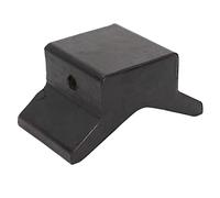 Yscryptoline 4in Universal Black Rubber Bow Stop, V Block Boat Bow Stop for Trailers Yachts Caravans, Heavy Duty Wear Resistant Rubber V Block with 0.55in Mounting Hole