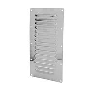 Yscryptoline Boat Air Vent Louver 225 x 125mm Metal Resistant Ventilation Grill Plate with Mirror Finish, Sturdy Exhaust Cover for Yachts, Ships and Caravans