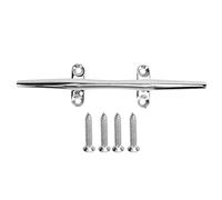 Yscryptoline Heavy Duty 316 Stainless Steel Boat Cleat, Open Base Dock Cleat for Marine Use, Mirror Polished Rust - Free Tie Cleat with Installation Screws for Boat Deck Yacht (SS316-10 Inch)