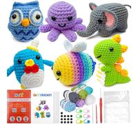 Ysdaro 6PCS Crochet Kit for Beginners, Knitting Kit