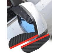 YSDCIKM 2 Pcs Car Side Mirror Rain Guard for BYD Dolphin Surf 2025, Carbon Fiber Rear View Side Mirror Rain Eyebrow, Automotive Rain Eyebrow Accessories