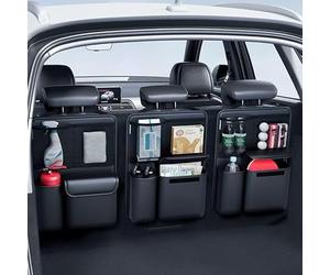 YSDCIKM Car Boot Organiser Storage for Mercedes Benz Vito W638/W639 2003-2014, Hanging Trunk Organizer, Foldable Car Tidy Storage Bag with Adjustable Straps