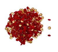 YSDINK 300 Pcs Black Drawing Pins with Storage Box, Round Head Thumb Tacks, Metal Push Pins for Pinboards, Bulletin Boards, Maps, Photo Walls, Decorative Cork Board Pins for Office and Home (Red)