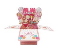 YSDINK Charming 3D Birthday Card for Her - Pop Up Fireworks Balloon Gift Box with Envelope, Unique Greeting Card for Wife, Mom, Daughter, Sister & Friends (MUM)