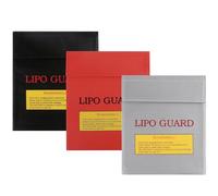 YSDINK Premium Fireproof Document Bag - Heat Resistant Pouch,Safe Storage for LiPo Battery,Jewelry,Money,Documents,Waterproof & Explosion Proof (Three Colors 3-Pack, 180 * 230MM)