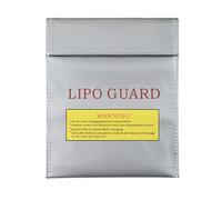 YSDINK Premium Fireproof Document Bag - Heat Resistant Pouch,Safe Storage for LiPo Battery,Jewelry,Money,Documents,Waterproof & Explosion Proof (Silver, 180 * 230MM)