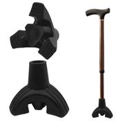 YSDINK Walking Stick Rubber Ends,19mm 3/4" Non-Slip Cane Tips Self Standing Feet Base Crutch Tips Rubber Ferrules for Standard Walking Sticks Replacement Rubber Feet