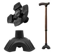 YSDINK Walking Stick Rubber Ends,19mm 3/4" Non-Slip Cane Tips Self Standing Feet Base Crutch Tips Rubber Ferrules for Standard Walking Sticks Replacement Rubber Feet