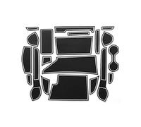 YSDSLS Car Center Console Anti-Slip Mat Coasters Door Slot Mats Cup Pads Rug Sticker For Nissan For Note E12 For Versa 12~19(Bianco)