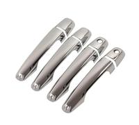 YSDSLS Perfect Fit Original Car Contour ABS Silver Car Exterior Door Handle Cover Trim Sticker for Mitsubishi L200 for Triton for Pickup 2006 2007-2014(S-2 Keyholes)