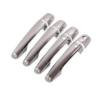 YSDSLS Perfect Fit Original Car Contour ABS Silver Car Exterior Door Handle Cover Trim Sticker for Mitsubishi L200 for Triton for Pickup 2006 2007-2014(S1 Keyhole 2 Buttons)