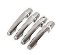 YSDSLS Perfect Fit Original Car Contour ABS Silver Car Exterior Door Handle Cover Trim Sticker for Mitsubishi L200 for Triton for Pickup 2006 2007-2014(S-1 Keyhole)