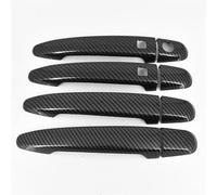 YSDSLS Perfect Fit Original Car Contour Car Carbon Fiber Style Accessories Door Handle Cover Exterior Stickers Parts for Toyota for Highlander 2008-2013(Handle 2 buttos)