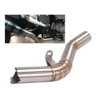 YSDSLS Removable stainless steel Slip On Motorcycle Exhaust Middle Link Pipe Escape Connecting Muffler For Suzuki GSXR600 K8 K9 L1 GSXR750 2008-2010