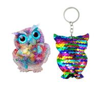 YSDYY 1 Piece Of Colorful Crystal Owl, 1 Piece Of Owl Keychain, Cute Owl Decoration, Resin Craft Decoration, Home, Desk, Living Room Decoration Ornaments