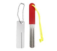 YSDYY 1 Piece Red Handle Knife Sharpener And 1 Piece Mini Knife Sharpener, Outdoor Camping Gear, Quick Knife Sharpening Tool, Portable Knife Sharpener